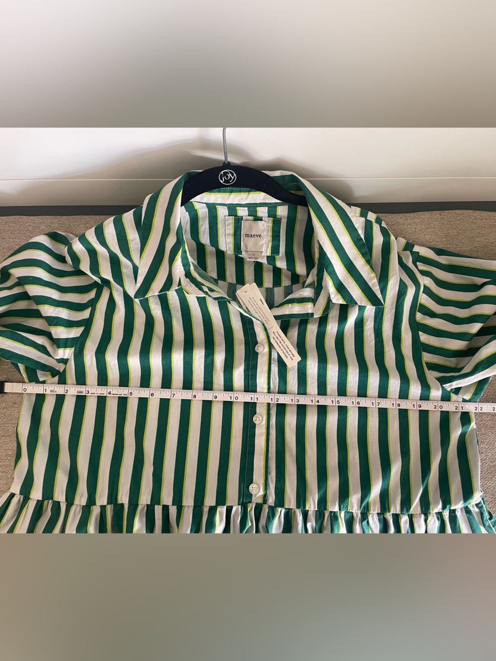 Anthropologie Maeve Bettina Cotton Midi Shirt Dress Size L - Picture 4 of 5
